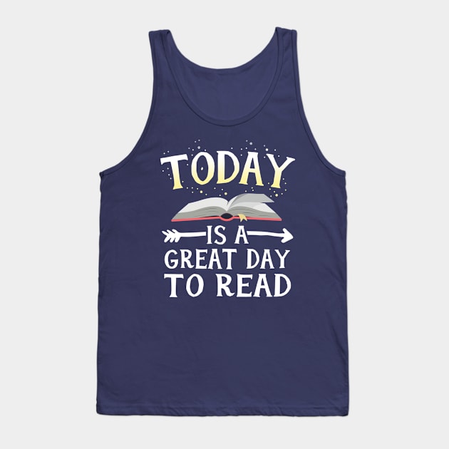 Today Great Day To Read Librarian Book Club Teacher Kids Tank Top by 14thFloorApparel